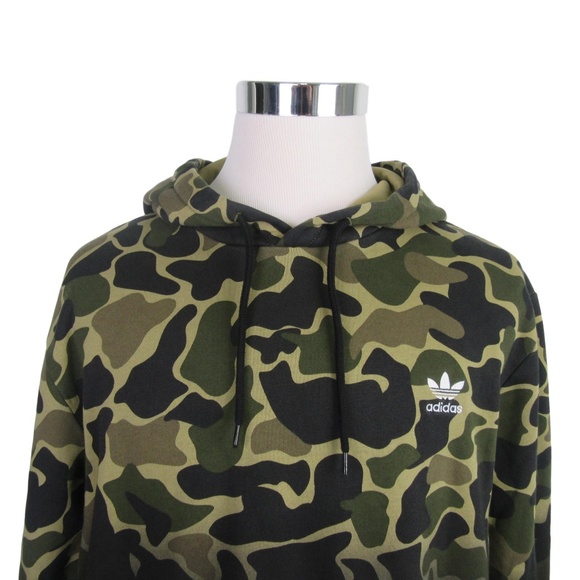 adidas originals trefoil camo hoodie
